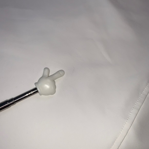 A PUTNAM Short Sleeve Polo Bright White Bisque Loose Golf Tennis Shirt Womens M - Picture 9 of 10